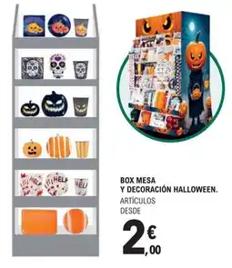 E.Leclerc Box mesa y decoración halloween oferta