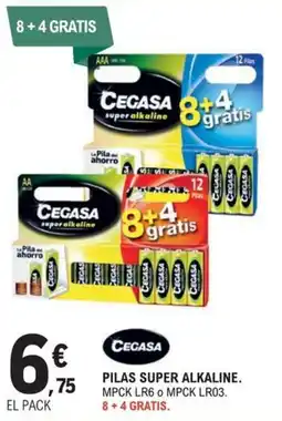 E.Leclerc Cecasa pilas super alkaline oferta