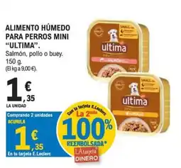 E.Leclerc Ultima alimento húmedo para perros mini oferta