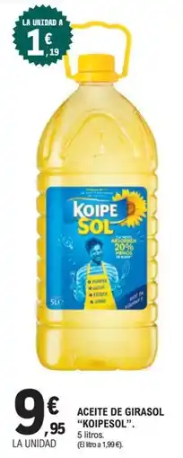 E.Leclerc Koipesol aceite de girasol oferta