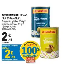 E.Leclerc La española aceitunas rellenas oferta