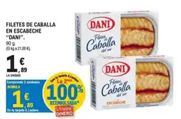E.Leclerc Dani filetes de caballa oferta