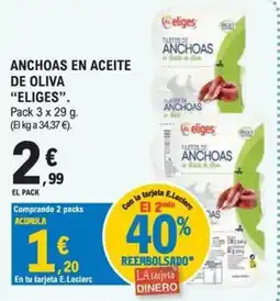 E.Leclerc Eligés filets d'anchova oferta
