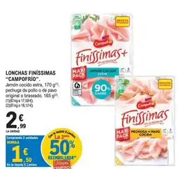 E.Leclerc Campofrío lonchas finíssimas oferta