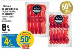 E.Leclerc Jaúgo lonchas de cebo ibérico flor sierra de jabugo oferta