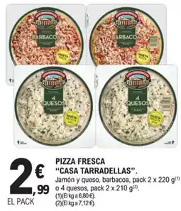 E.Leclerc Casa Tarradellas pizza fresca oferta