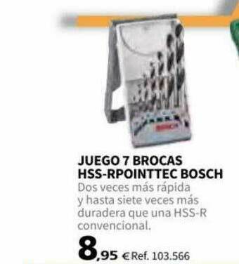 Coferdroza Juego 7 Brocas Hss-rpointtec Bosch oferta