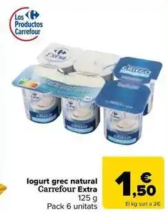Carrefour Express Carrefour - logurt grec natural extra oferta