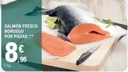 E.Leclerc Salmon fresco noruego por piezas oferta