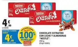 E.Leclerc Nestlé - chocolate extrafino con leche y almendras oferta