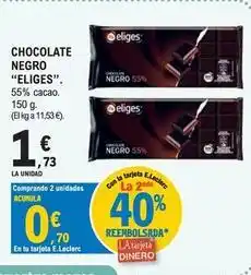 E.Leclerc Ifa eliges - chocolate negro oferta