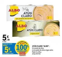 E.Leclerc Albo - atún claro en aceite de oliva o en aceite de oliva virgen extra oferta