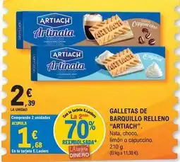 E.Leclerc Artiach - galletas de barquillo relleno oferta