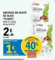 E.Leclerc Ifa eliges - anchoas en aceite de oliva oferta