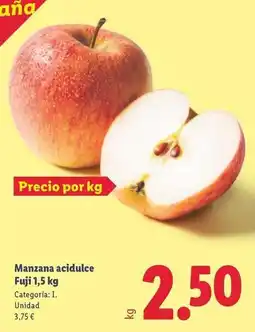 Lidl Manzana acidulce fuji oferta