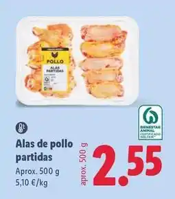 Lidl Alas de pollo partidas oferta