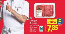 Lidl Escalopín de vacuno oferta