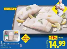 Lidl Filete de bacaloo al punto de sal oferta