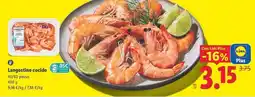 Lidl Langostino cocido oferta