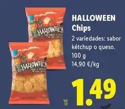 Lidl Halloween chips oferta