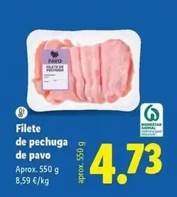 Lidl Filete de pechuga de pavo oferta