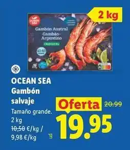 Lidl Ocean sea - gambon salvaje oferta