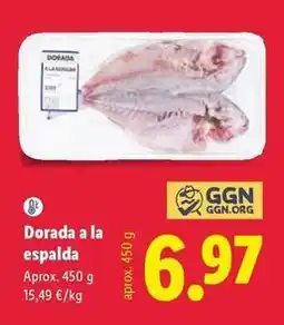 Lidl Dorada a la espalda oferta