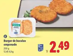 Lidl Burger de bacalao empanado oferta