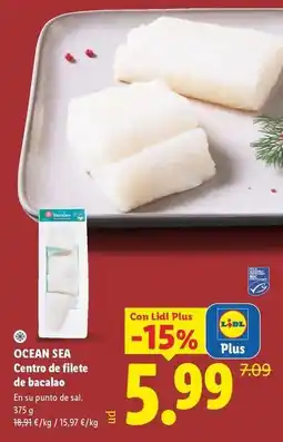 Lidl Ocean sea - centro de filete de bacalao oferta