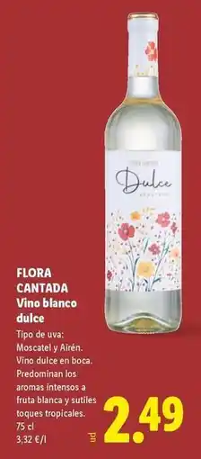 Lidl Vino blanco dulce oferta