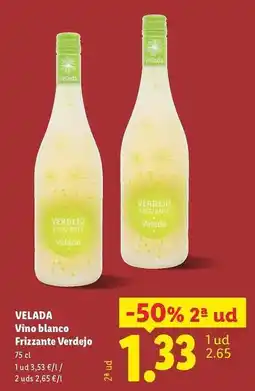 Lidl Velada - vino blanco frizzante verdejo oferta