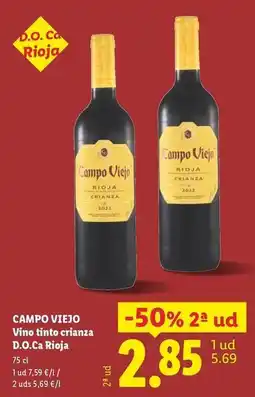 Lidl Campo viejo - vino tinto crianza d.o.ca. rioja oferta
