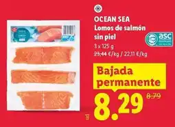 Lidl Ocean sea - lomos de salmon sin piel oferta