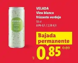 Lidl Velada - vino blanco frizzante verdejo oferta