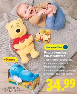 Lidl Peluche dormilon oferta