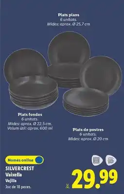 Lidl Silvercrest - plats de postres oferta