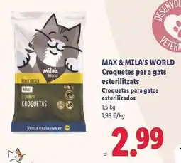 Lidl Gourmet - croquetas para gatos esterilizados oferta