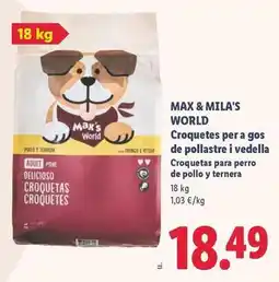 Lidl Croquetes per a gos de pollastre i vedella oferta