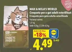Lidl Gourmet - croqueta per a gat adult esterilizado oferta