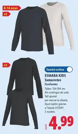Lidl Esmara - esmara kids samarretes camisetas oferta