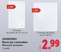 Lidl Silvercrest - bosses per a envasadora oferta