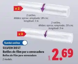 Lidl Silvercrest - rotlles de film per a envasadora oferta