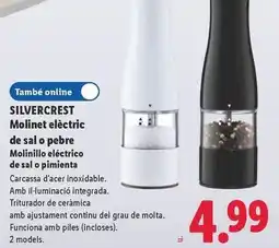 Lidl Silvercrest - molinet electric de sal o pebre oferta