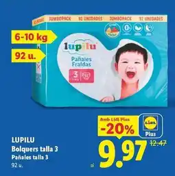 Lidl Lupilu - bolquers talla 3 pañales talla 3 oferta