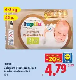 Lidl Lupilu - bolquers premium talla 2 oferta