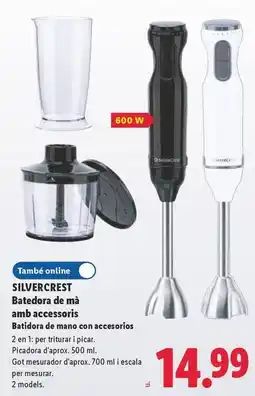 Lidl Silvercrest - batedora de ma amb accessoris oferta