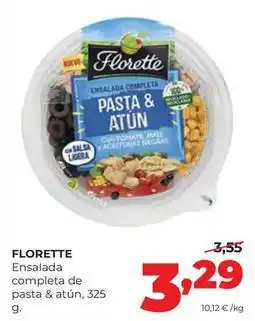 Alimerka Florette - ensalada completa de pasta & atun oferta