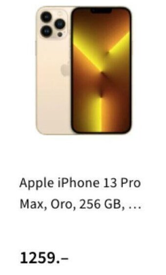 MediaMarkt Apple iPhone 13 Pro Max, Oro, 256 GB oferta