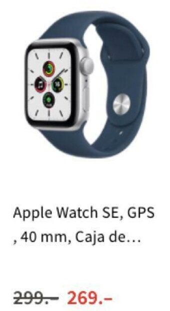 MediaMarkt Apple Watch SE, GPS, 40 mm, Caja de.. oferta