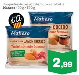 Sorli Maheso croquetas de jamón ibérico oferta